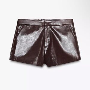 ZARA Women's Leather Shorts
